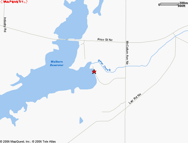 Walborn Reservoir Street Map